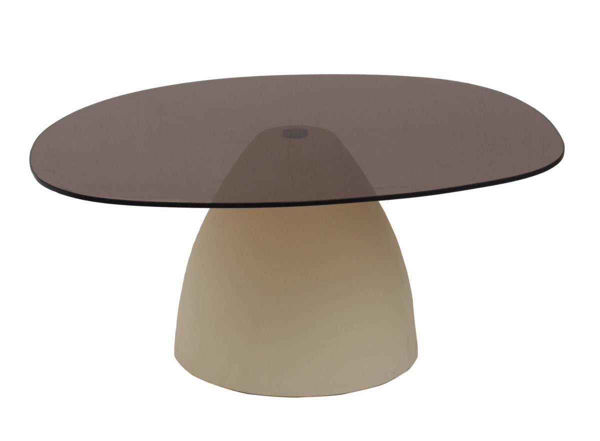 Brix salontafel Mylon beige - glas - 86 cm