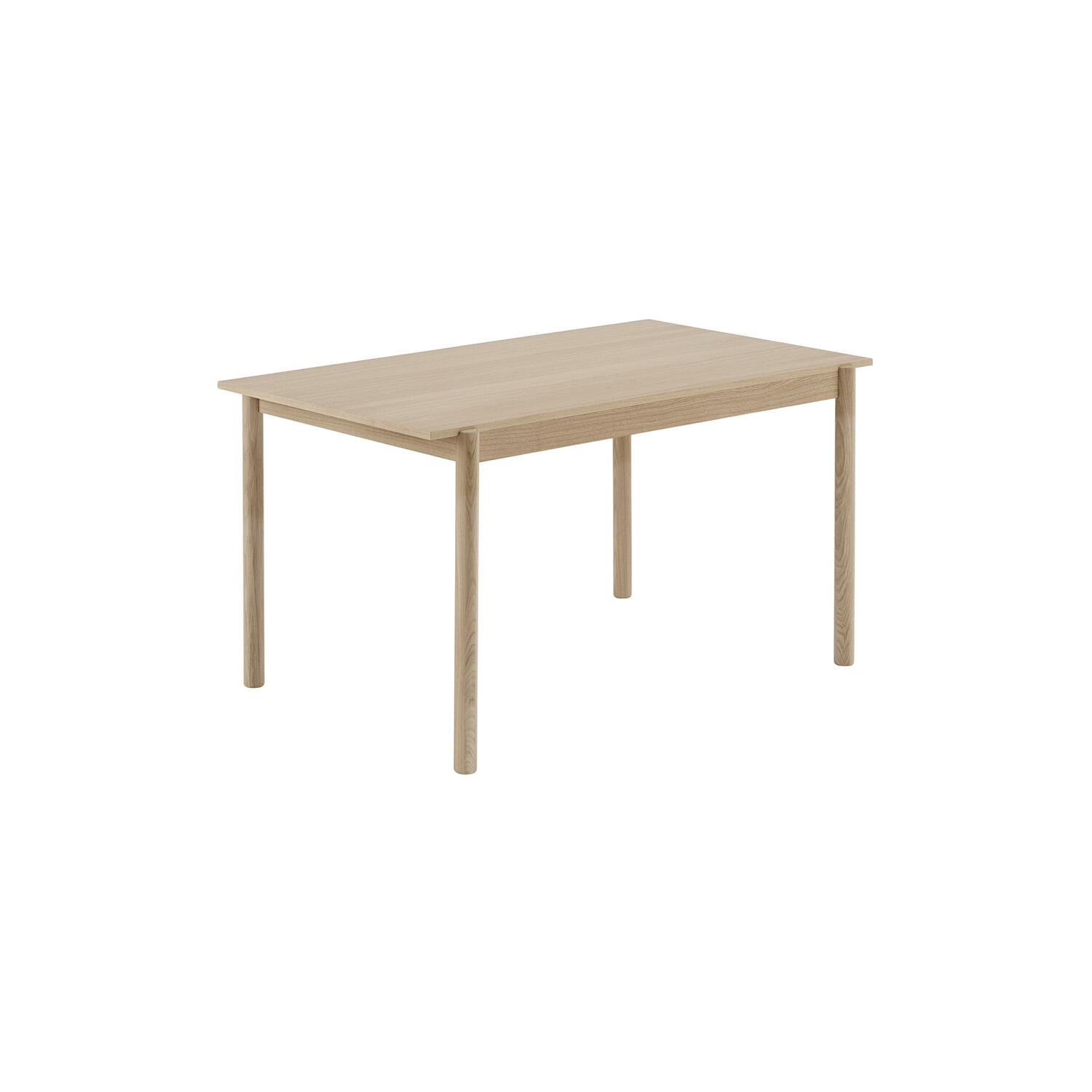 Linear Wood Table, oak veneer/oak