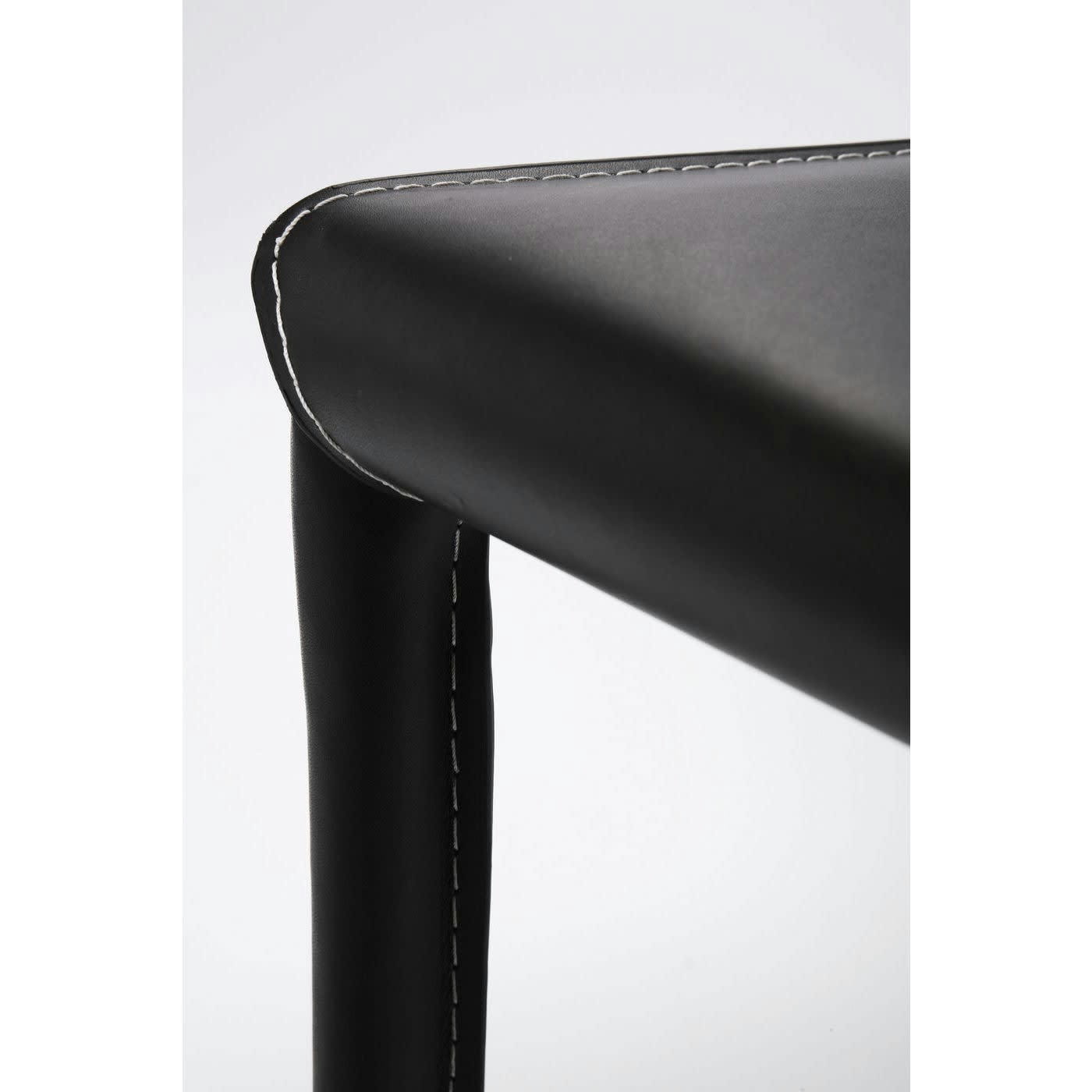 MILANO - Chaise en cuir marron