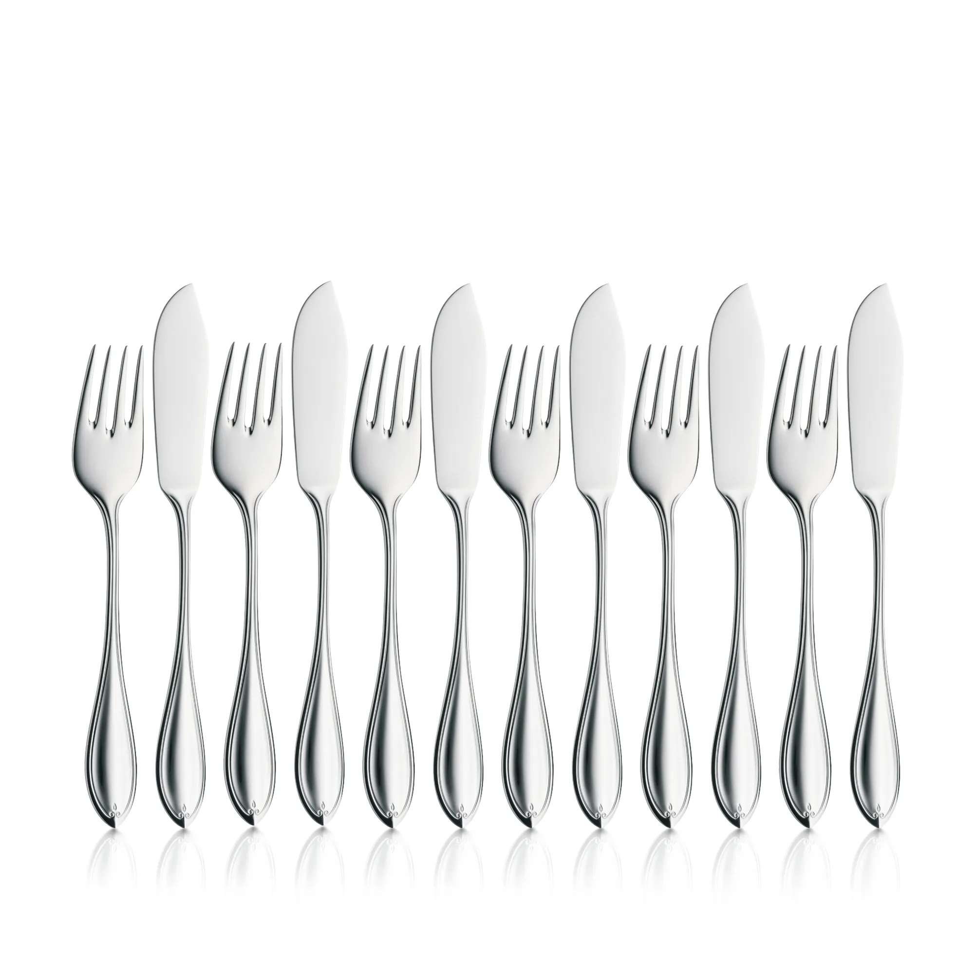 Fish Cutlery Set Premiere, Cromargan protect®, 12-piece