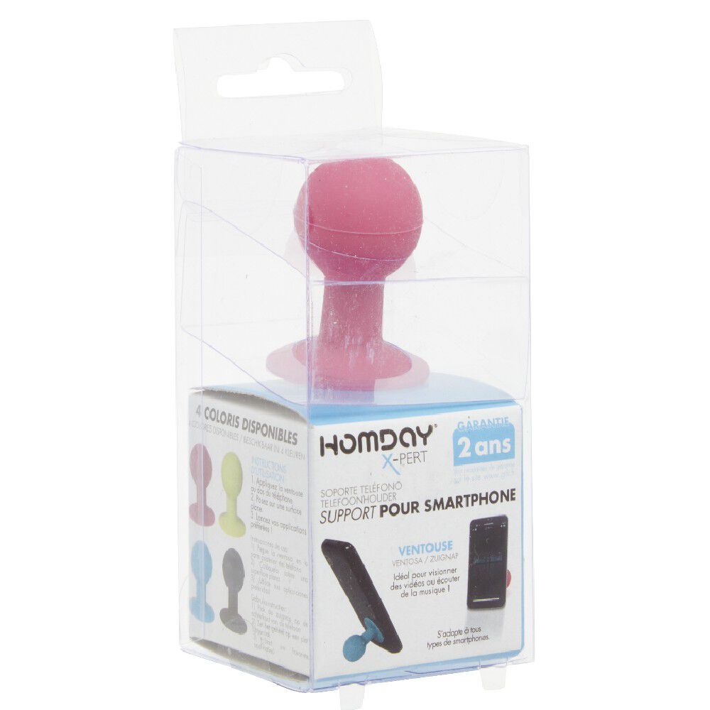 Support téléphone portable boule à ventouse
