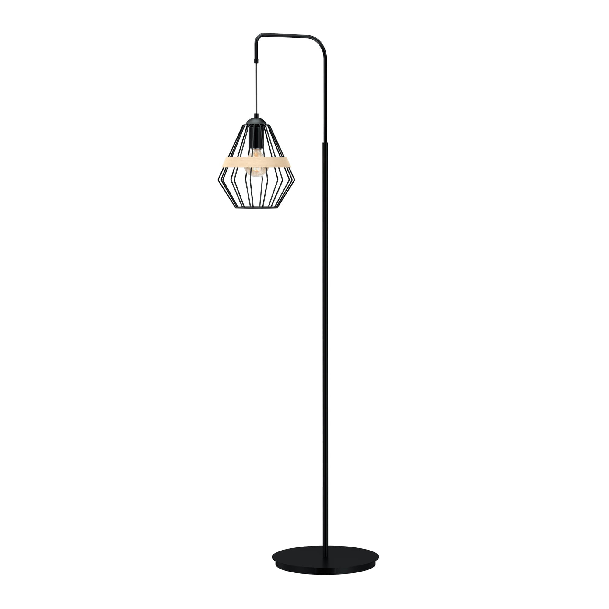 Lampa podłogowa czarna CLIFF1xE27x60W wym:150x32x32cm Milagro