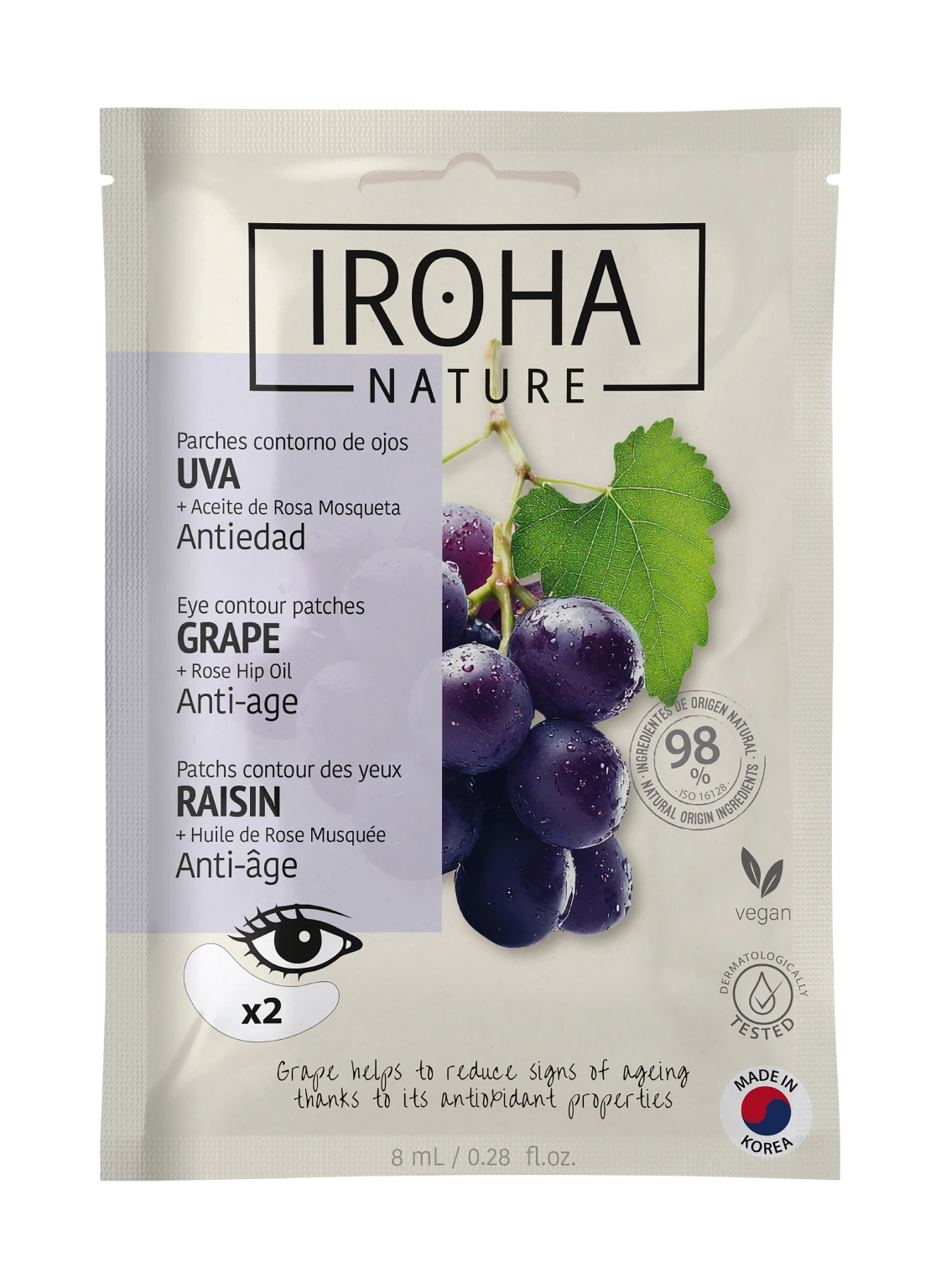 IROHA EYEPADS GRAPE ANTI AGE