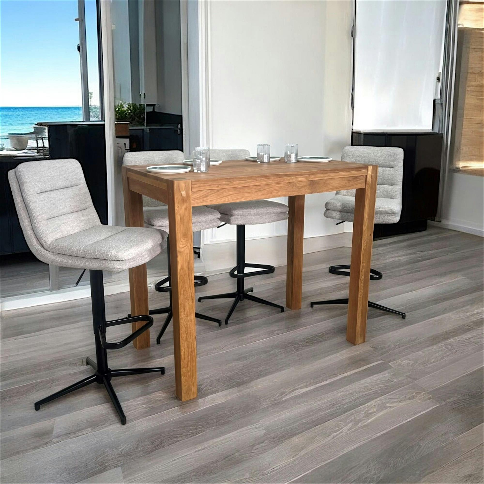 Table mange debout chêne 120x70cm FJORD