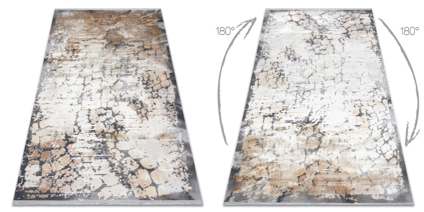 Dywan LUCE 74 nowoczesny Kostka brukowa vintage przecierany - 77x150 cm