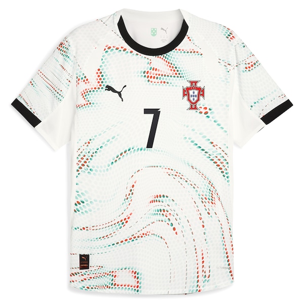 Cristiano Ronaldo Portugal National Team Puma 2025 Away Authentic Jersey - White
