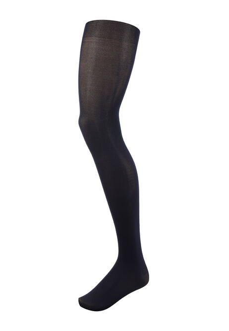 Womens 1pk Plain Black 80 Denier Opaque Tights