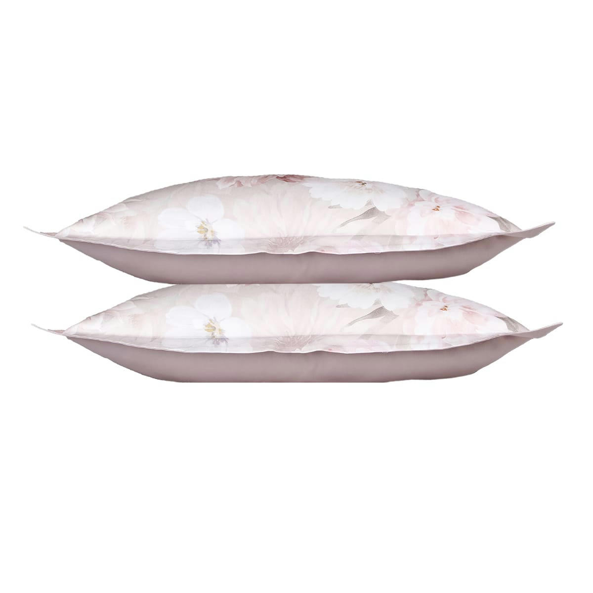 POLIERE - Lot de 2 Taies d'oreiller 63x63 cm satin de coton