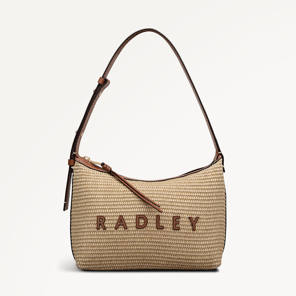 Spencer Mews - Raffia - Medium Ziptop Shoulder
