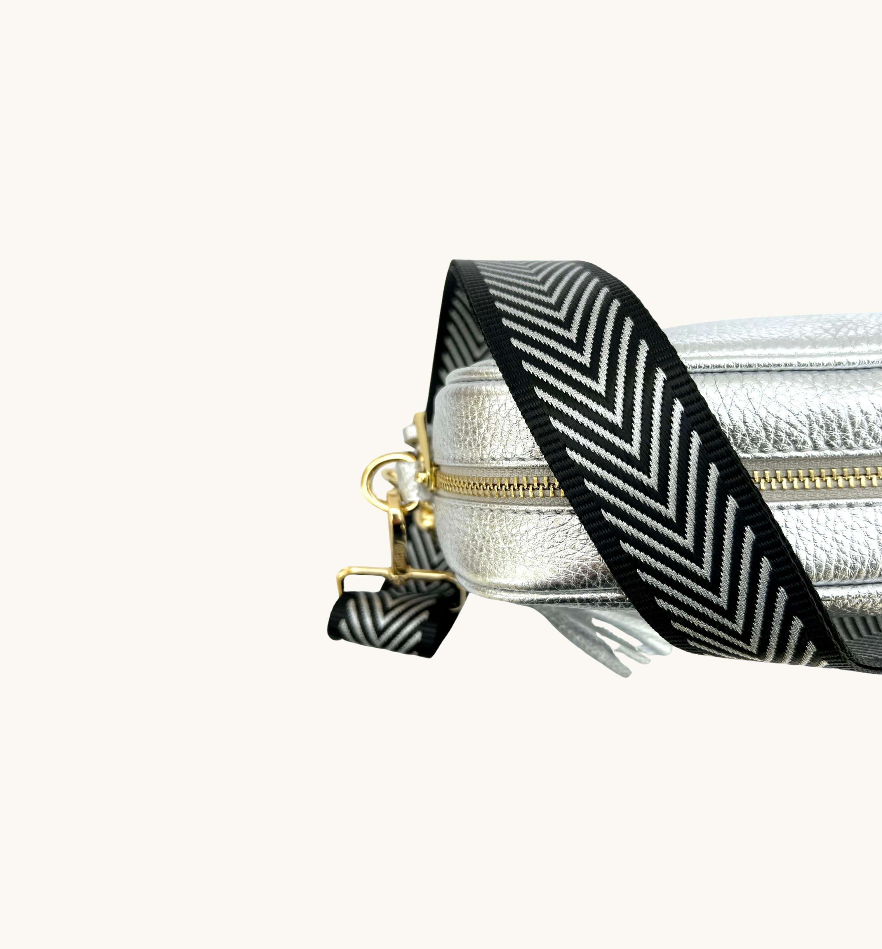 Apatchy London Black And Silver Arrow Strap
