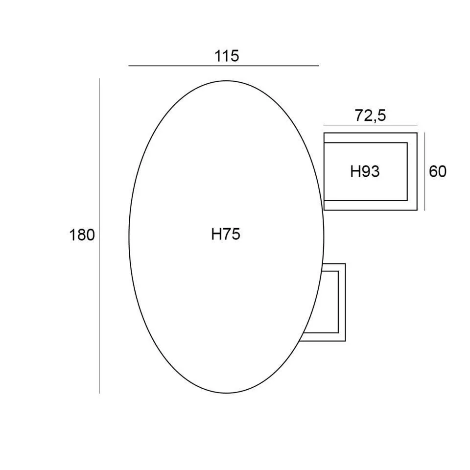 Garden Impressions Senja - Tulli tuinset 5-delig desert sand 180x115cm