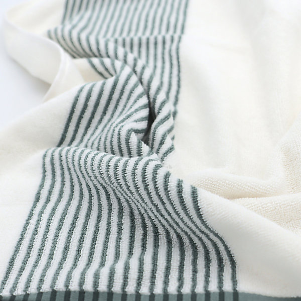 Drap de bain 100x150 cm coton RIBBON vert