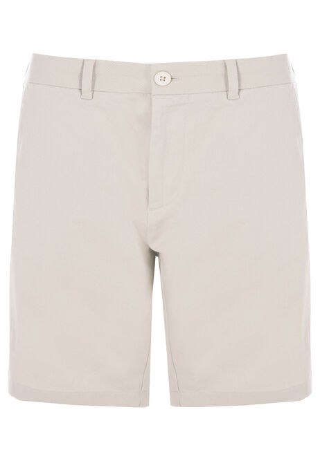 Mens Ecru Smart Chino Shorts