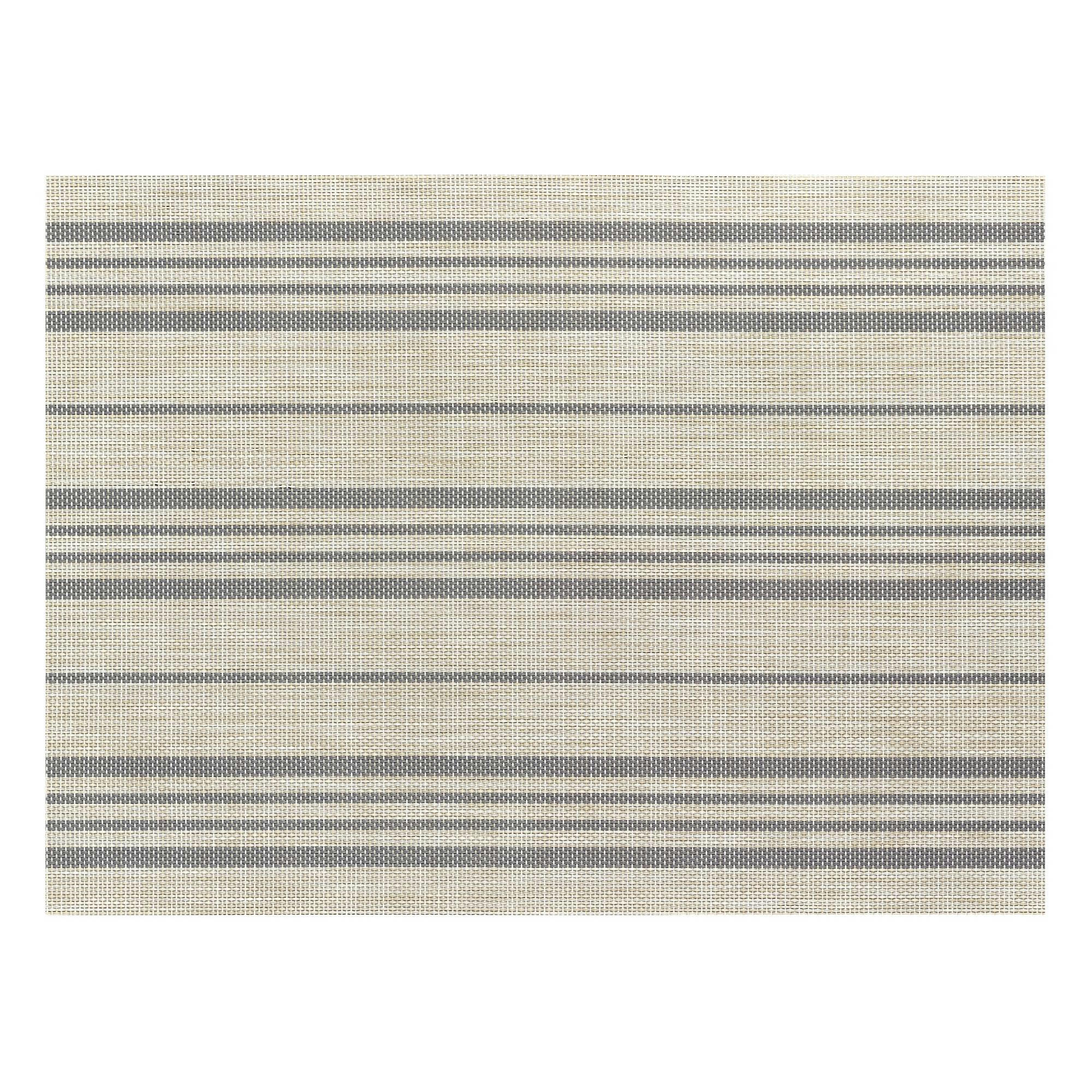 SINA - Set de table  en polyester naturel/gris 33 x 45