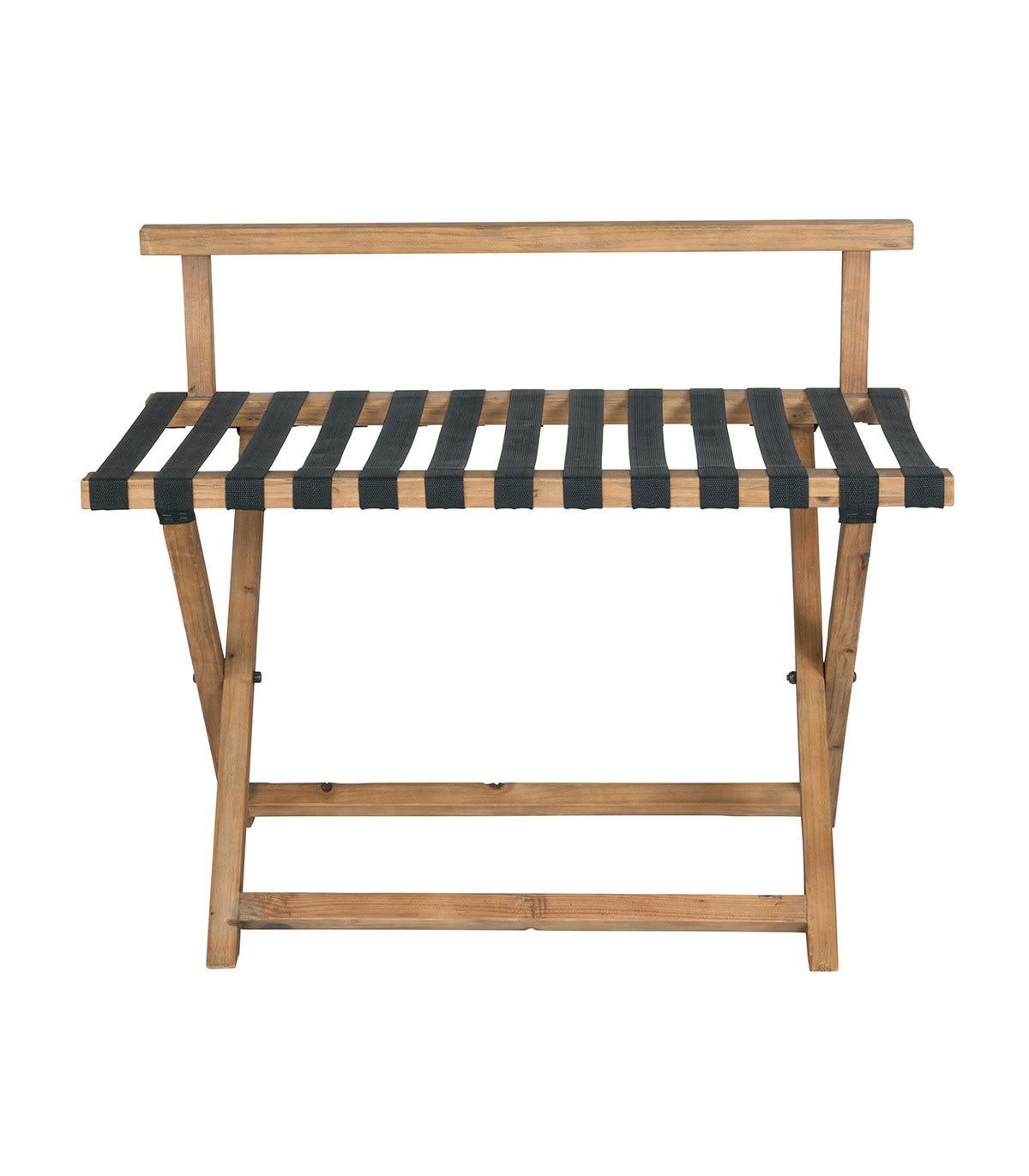 - Porte bagage en bois de pin - Marron