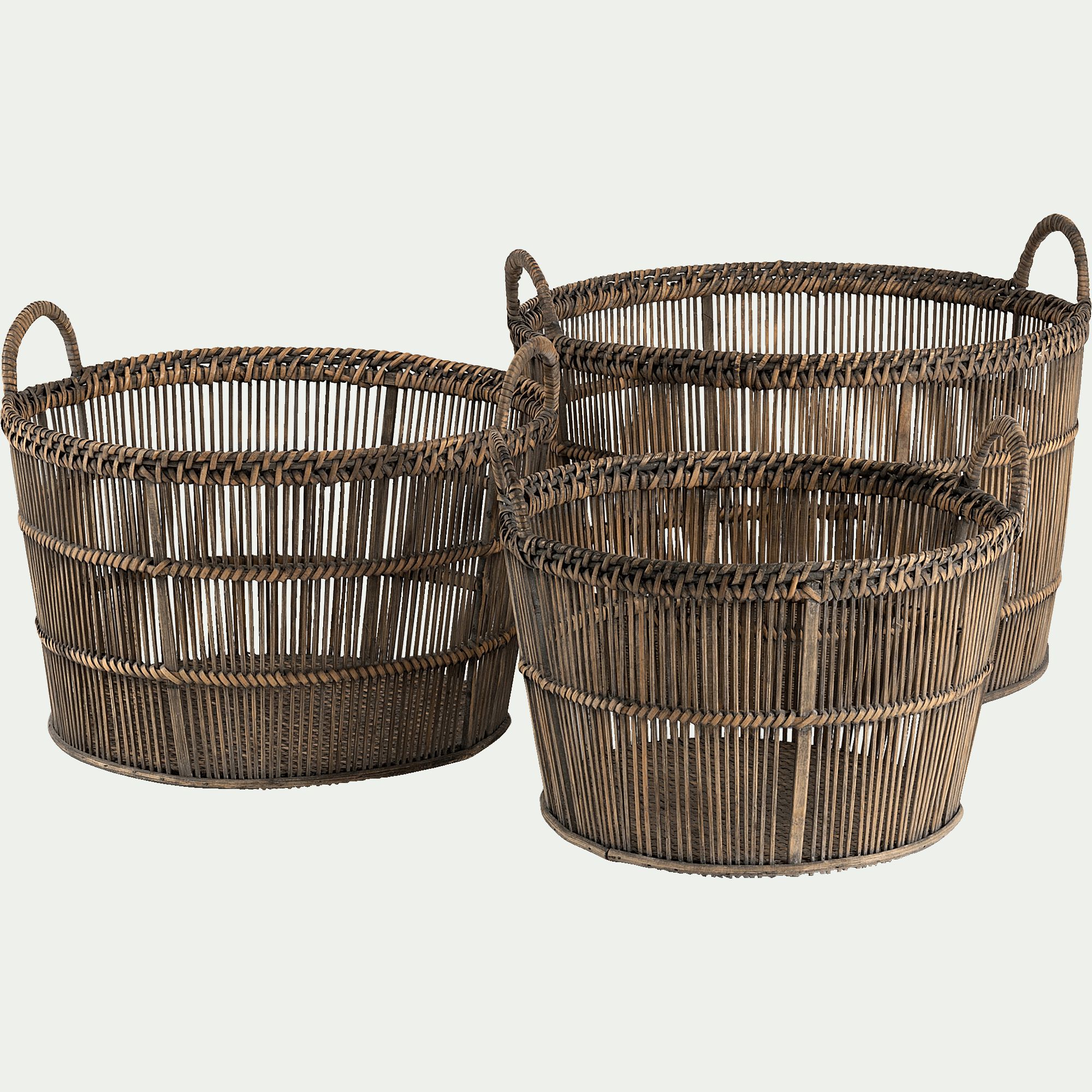 RODRIGO - Panier en bambou tressé - naturel H31xL26cm