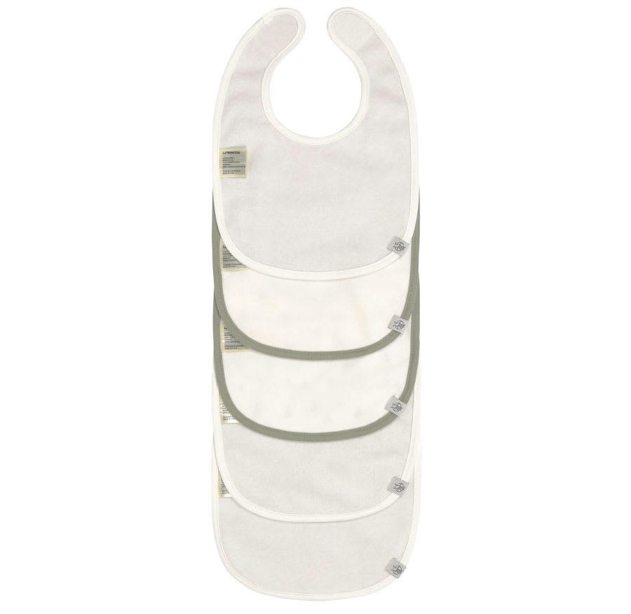 LITTLE FOREST - Lot de 5 bavoirs en éponge imperméable 3-18 mois Little Forest Renard