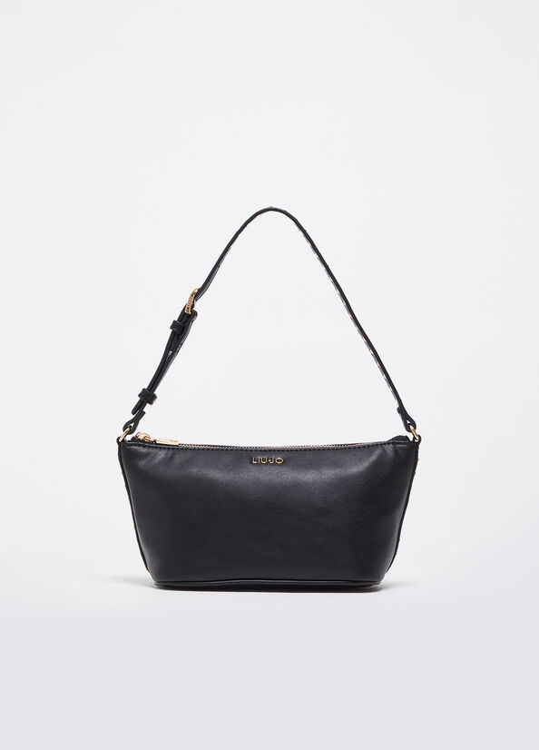Borsa hobo piccola con borchie