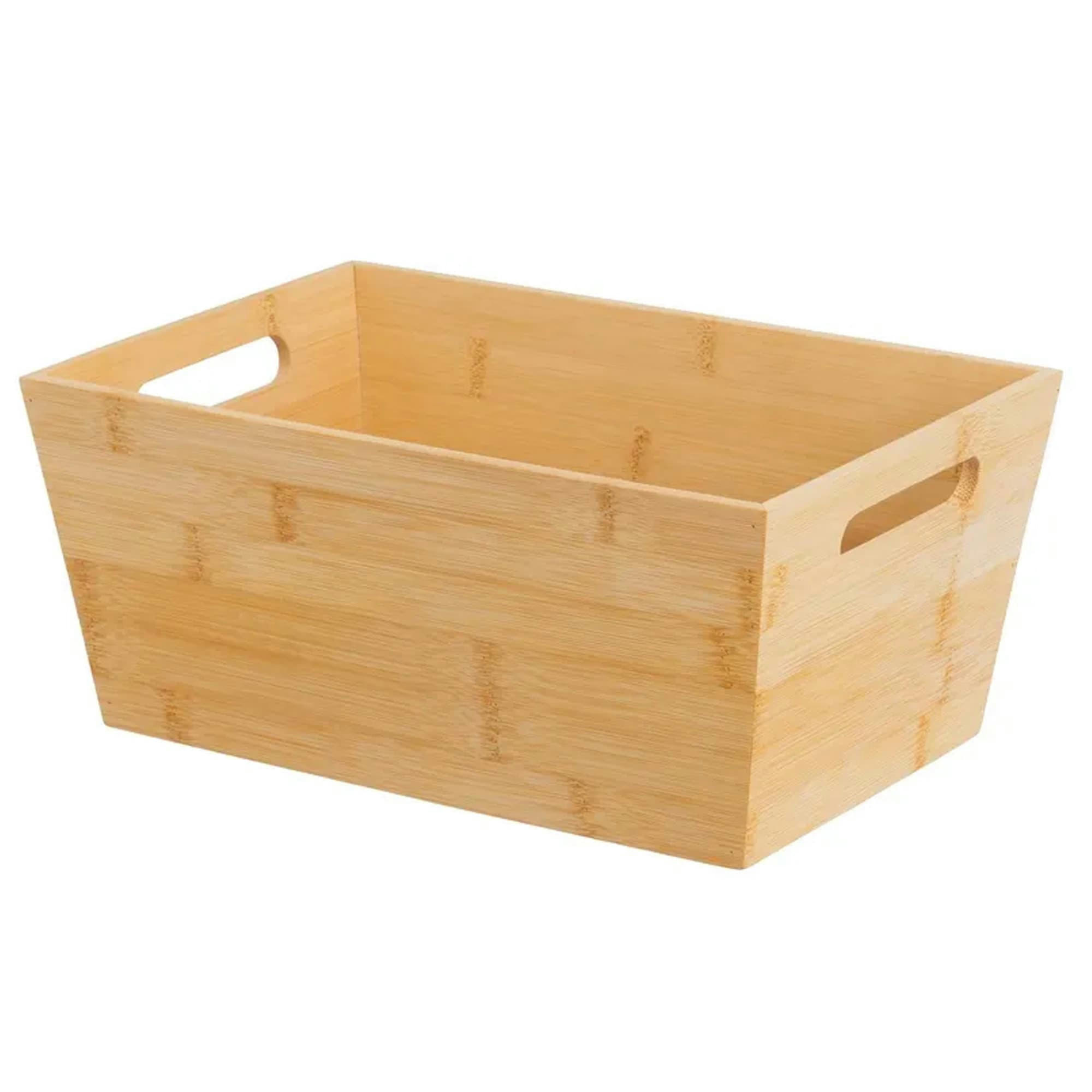 - Panier de rangement multiusage en bambou 30x20x13cm