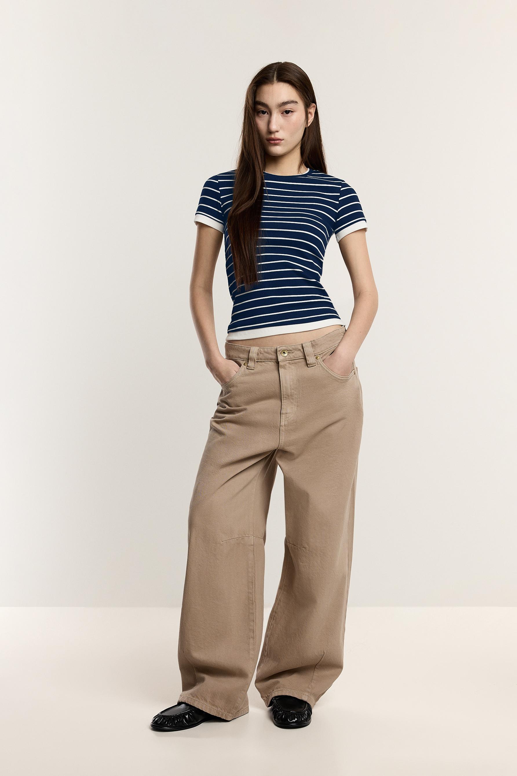 Camiseta rib contrastes