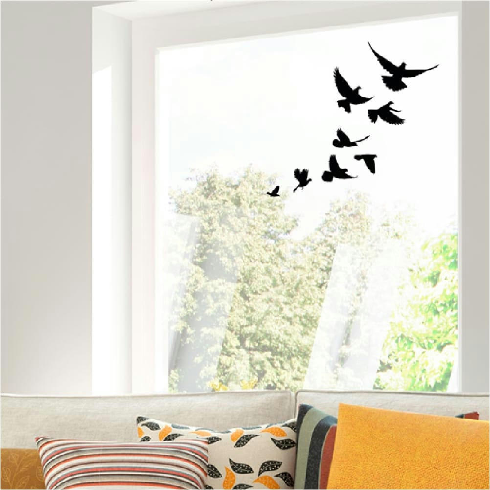 OISEAUX - Adhésifs de vitres oiseaux 40x30cm