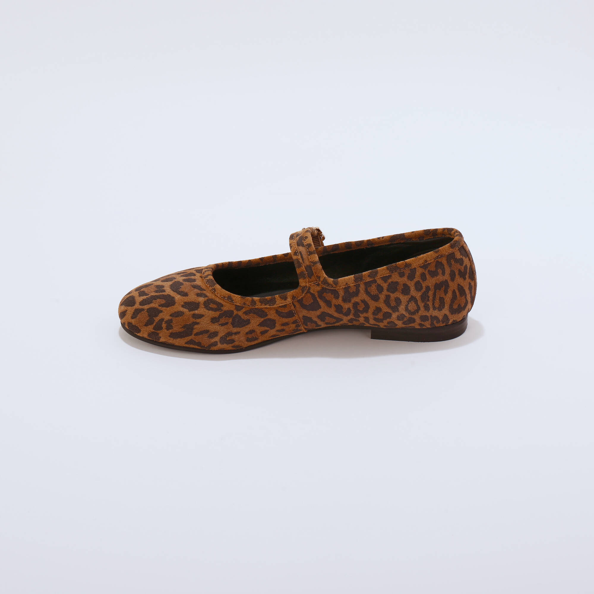 Babies cuir motif léopard