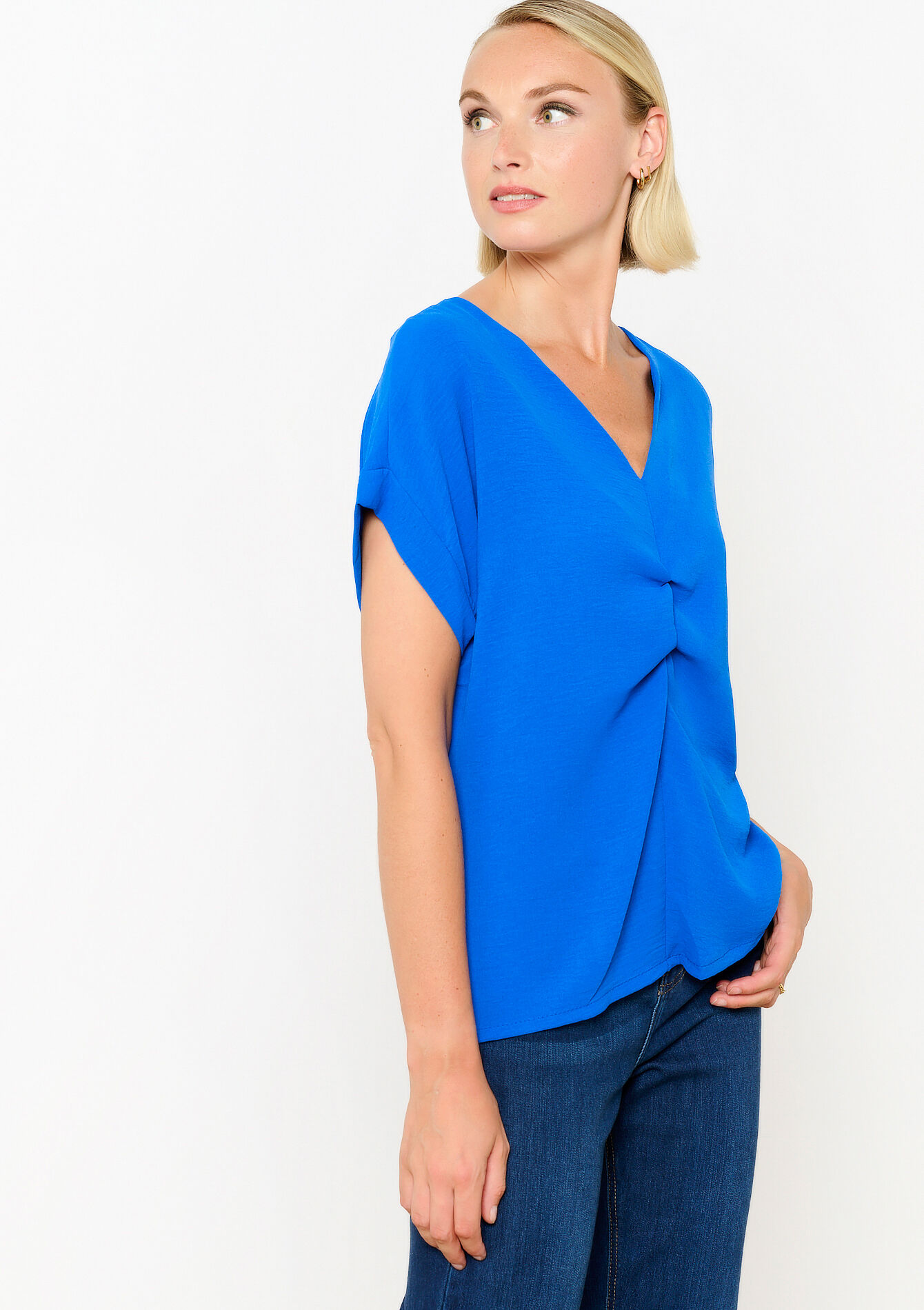 Blouse met V-hals