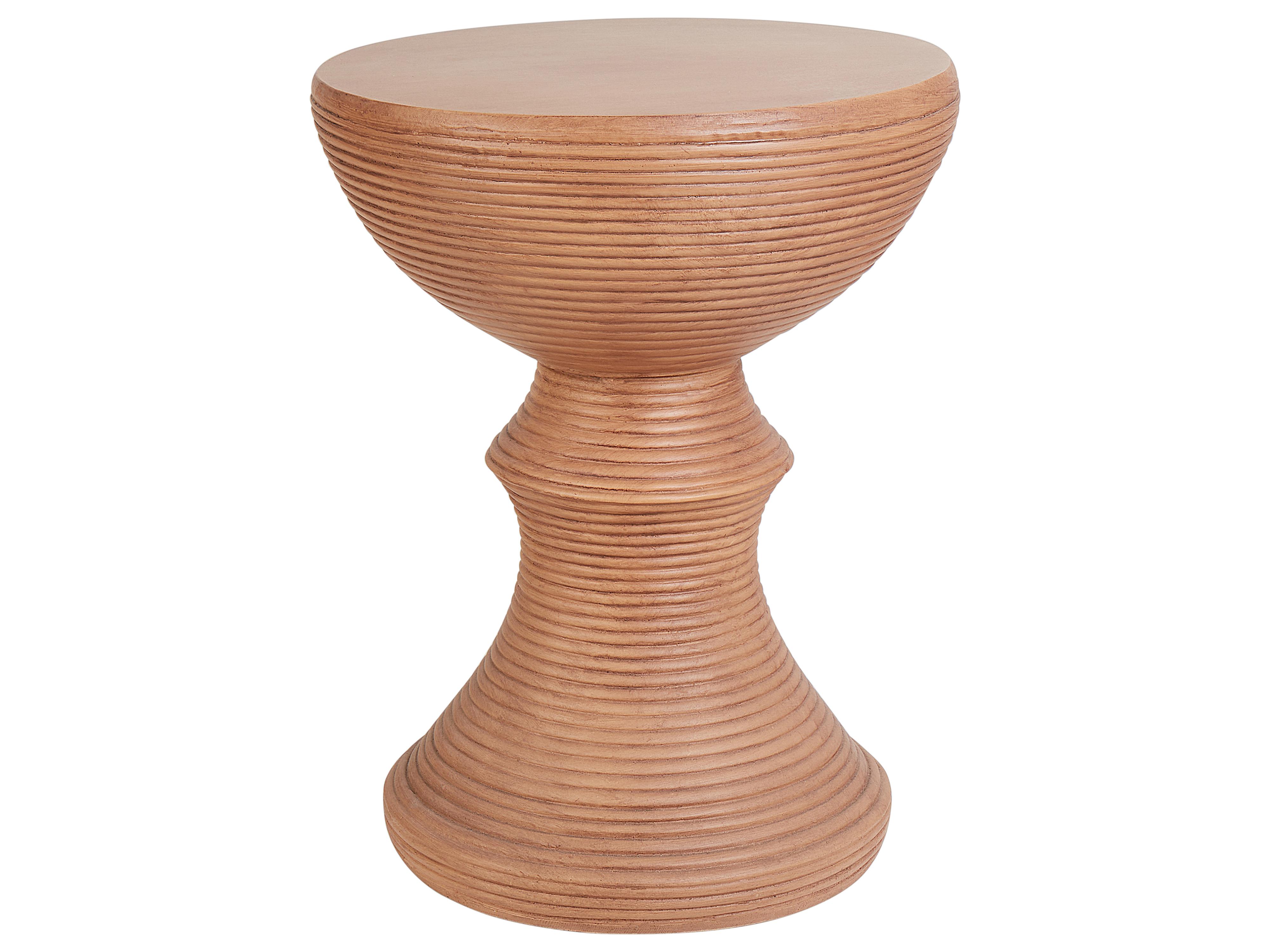 Side Table CALDARO 40 cm 40 cm Wood-like Brown
