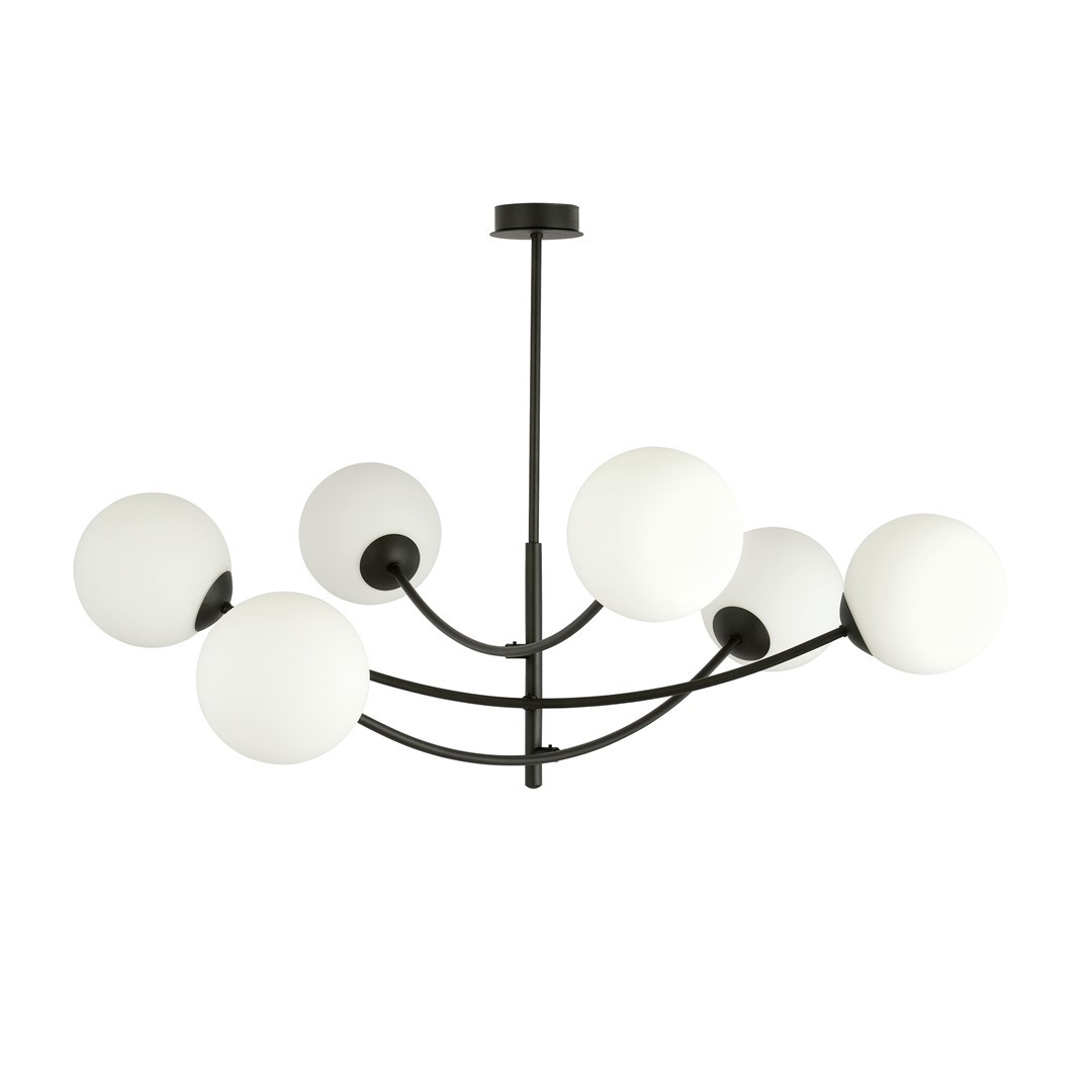 Lampa Sufitowa Hunter 6 Black/Opal