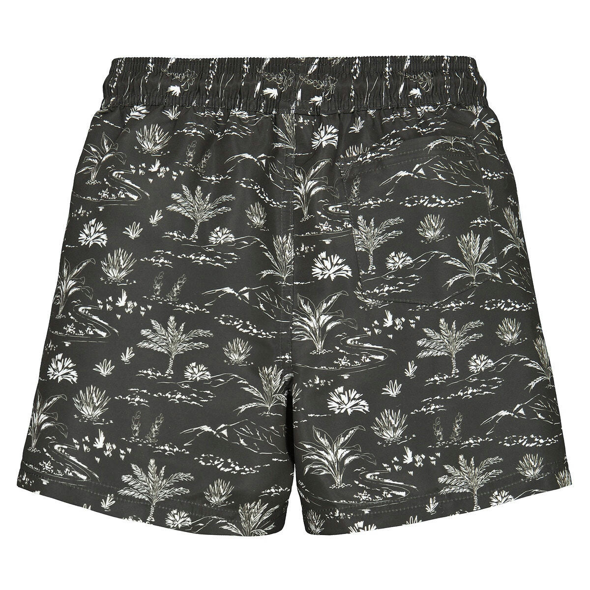 Short de bain, imprimé paysage