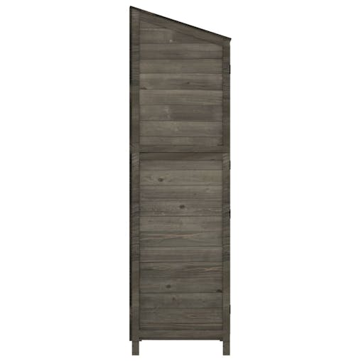 NNEVL Garden Shed Anthracite 102x52x174.5 cm Solid Wood Fir