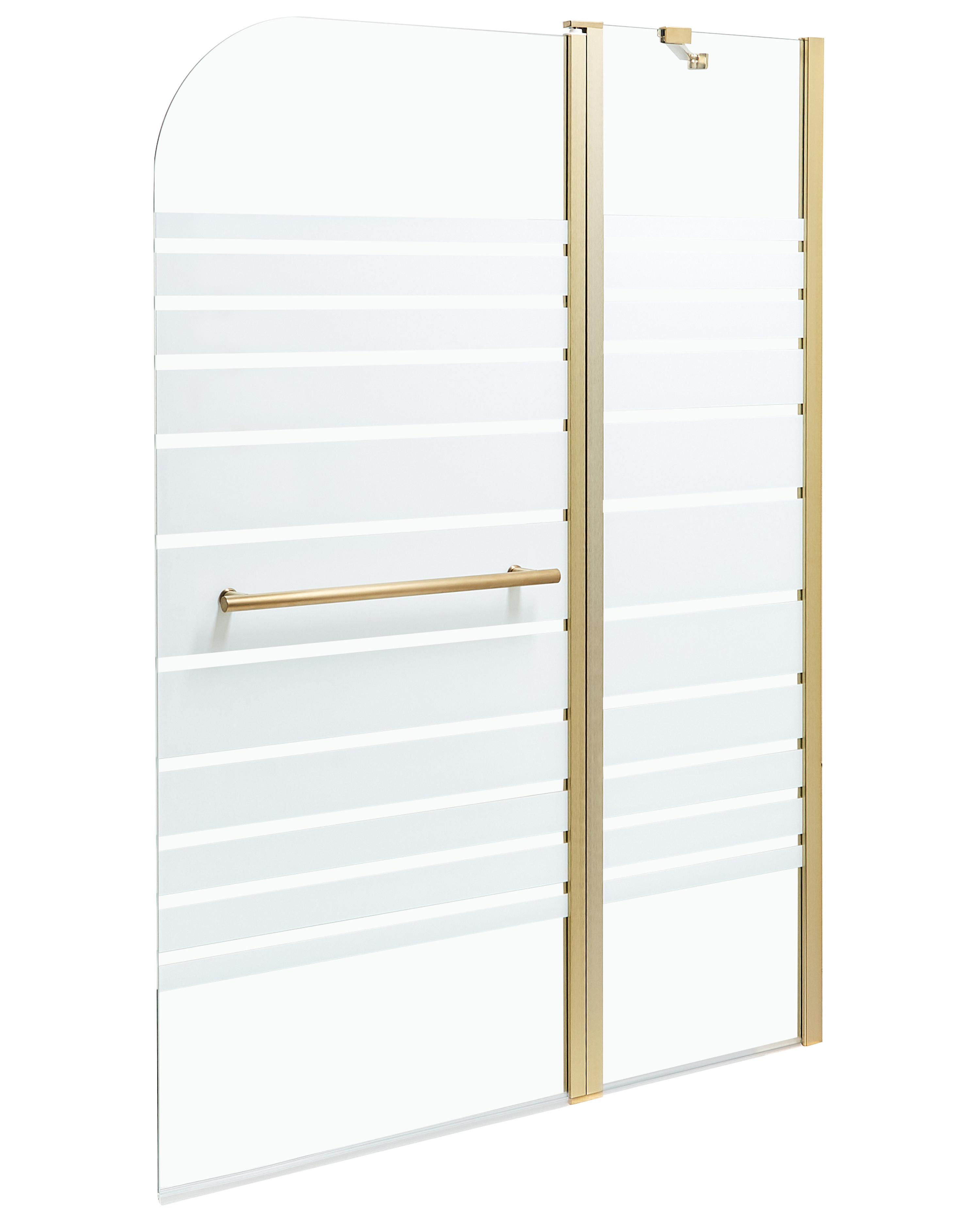 Shower Bath Screen TUAPI 1400 x 1000 mm Gold