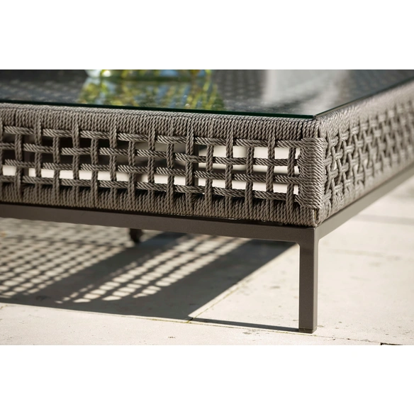 Tischplatte »Fontana«, LxBxH:: 84,5x84,5x0,5 cm, Glas, grau