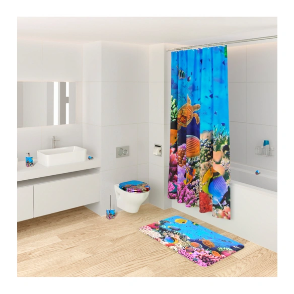 Duschvorhang, Polyester, Ocean