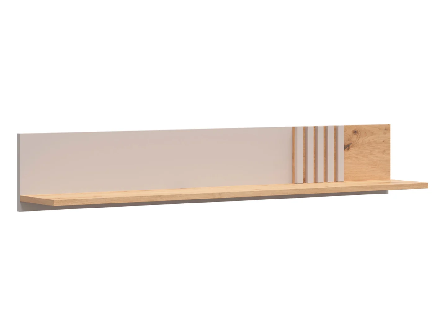 Półka ścienna Brevas 135 cm dąb artisan/kaszmir