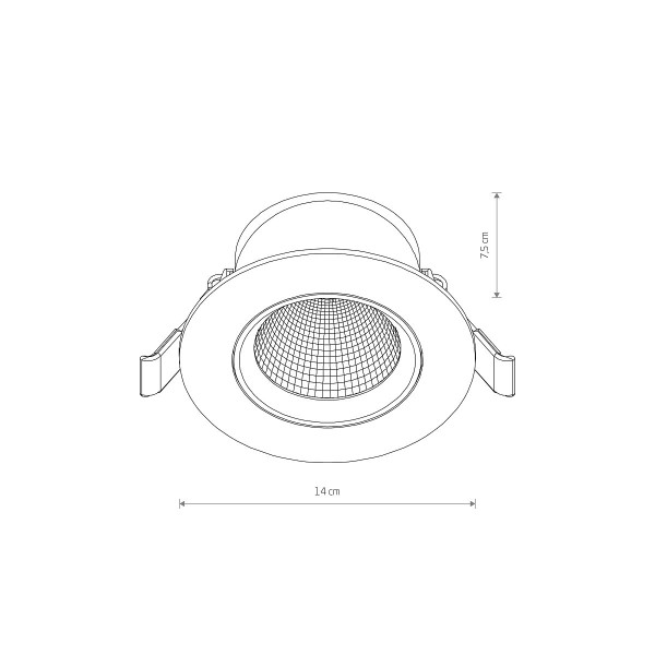 Kinkiet EGINAczarny LED 1x15W 1100lm wym:7,5x12,5x14,5cm IP20 Nowodvorski