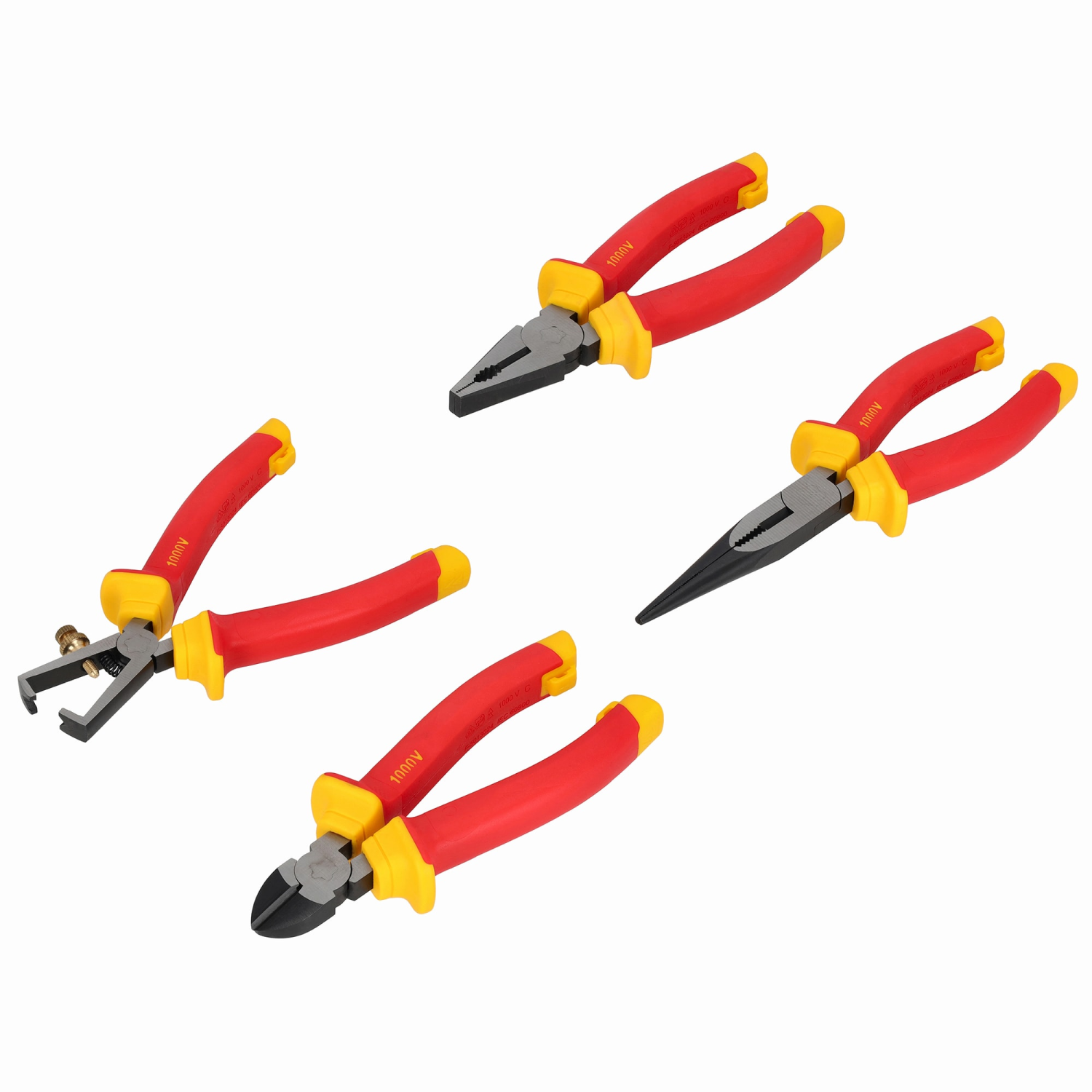 Zestaw szczypiec elektrotechnicznych, 4elem. stal CrV 1000V wkład EVA STALCO S026388804 STALCO S026388804
