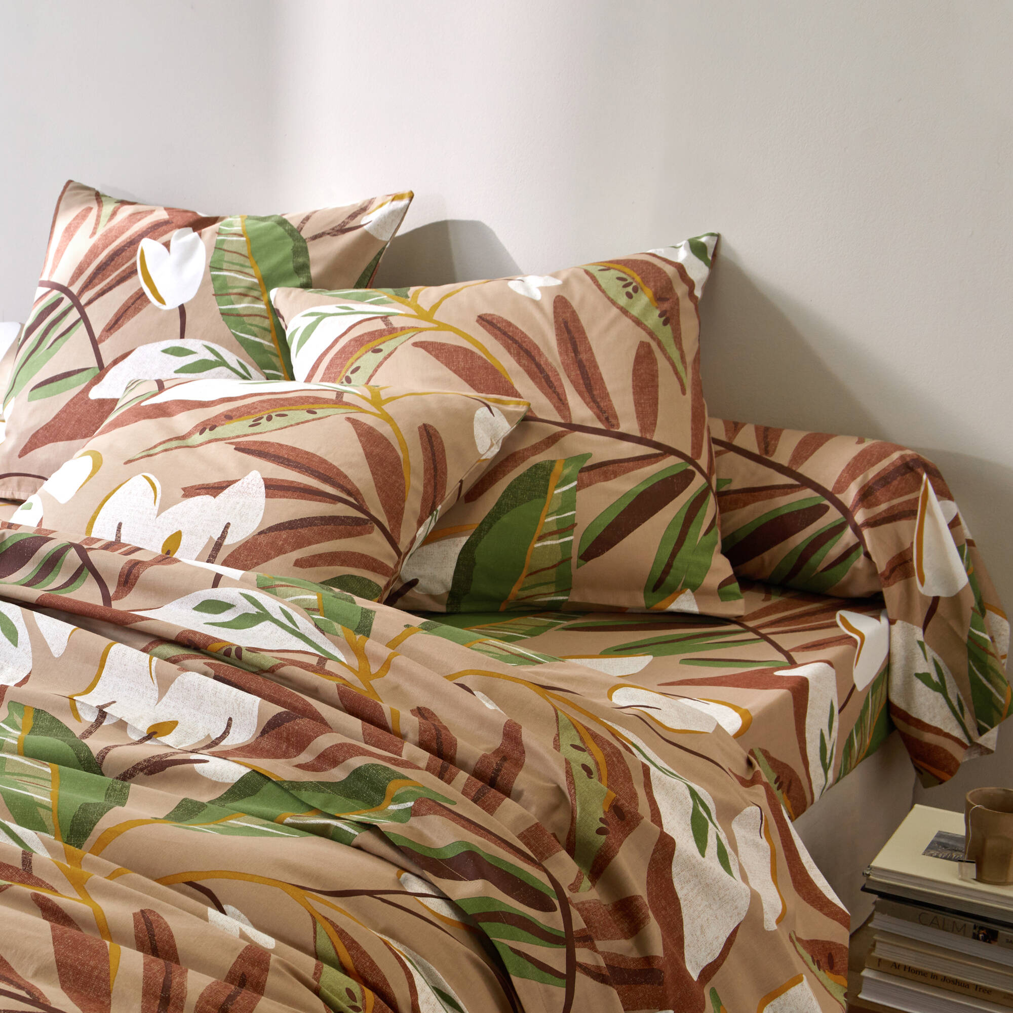 Linge de lit Roxane en coton imprimé