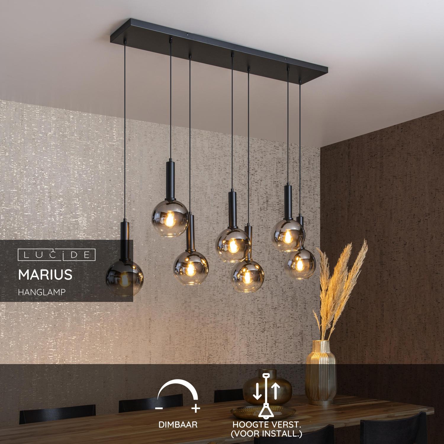 Lucide MARIUS Hanglamp - Zwart