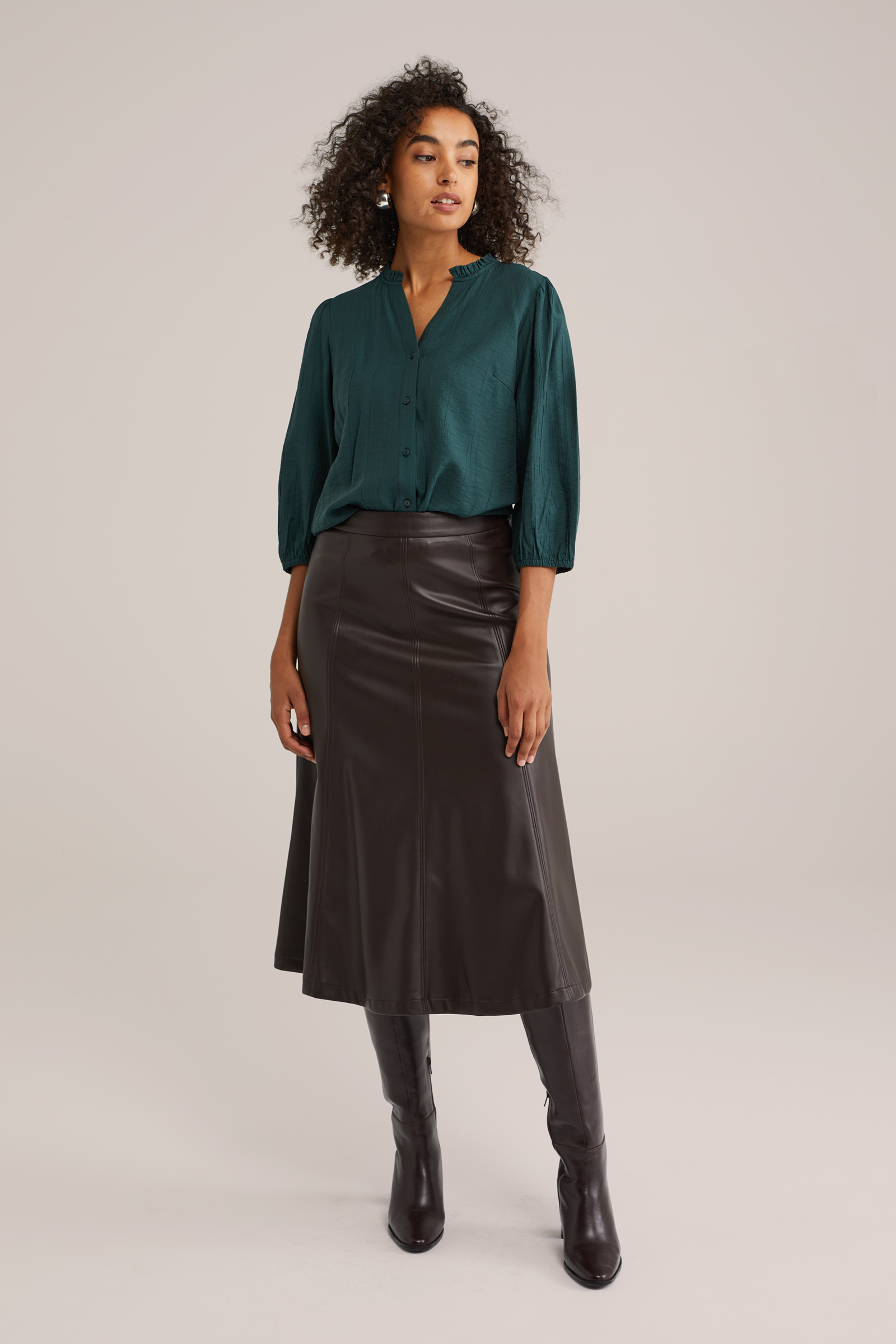 Dames blouse met structuur