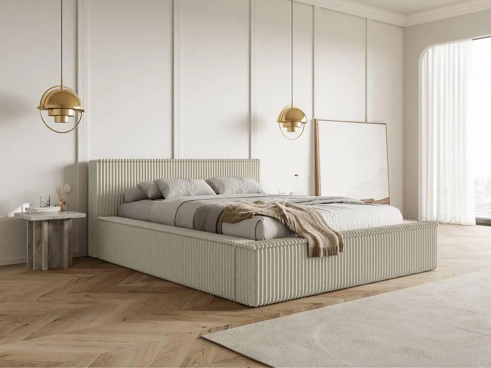 Bedframe Rafe ribstof 140 x 200 cm