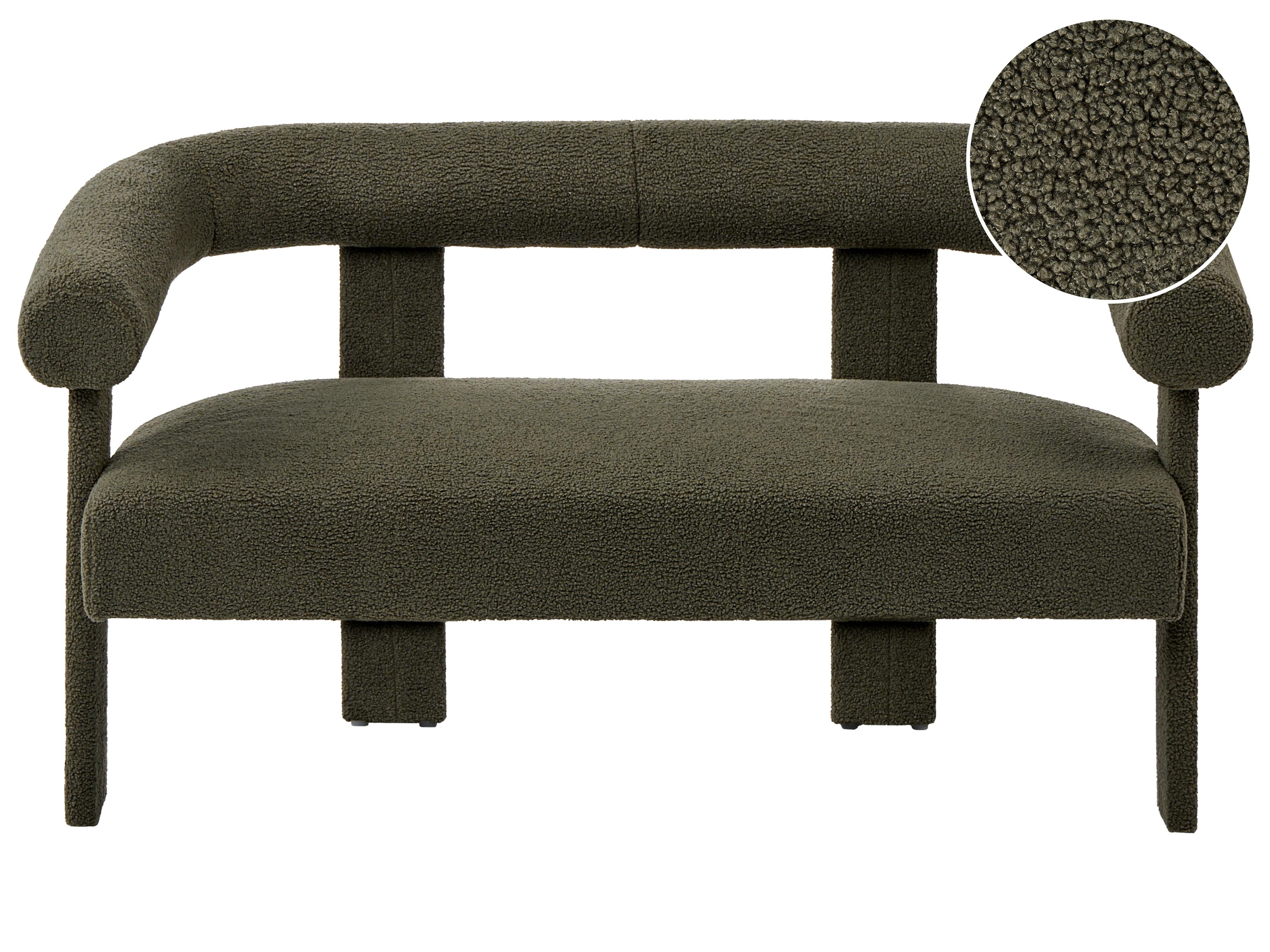 Sofa 2 Seater ILBRO Boucle Dark Green