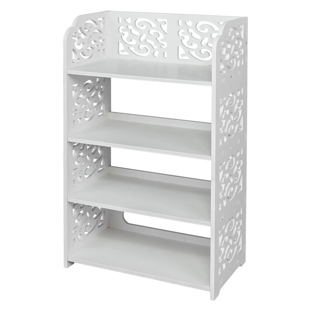 White 4-tier Shoe Rack Organizer Storage Shelf