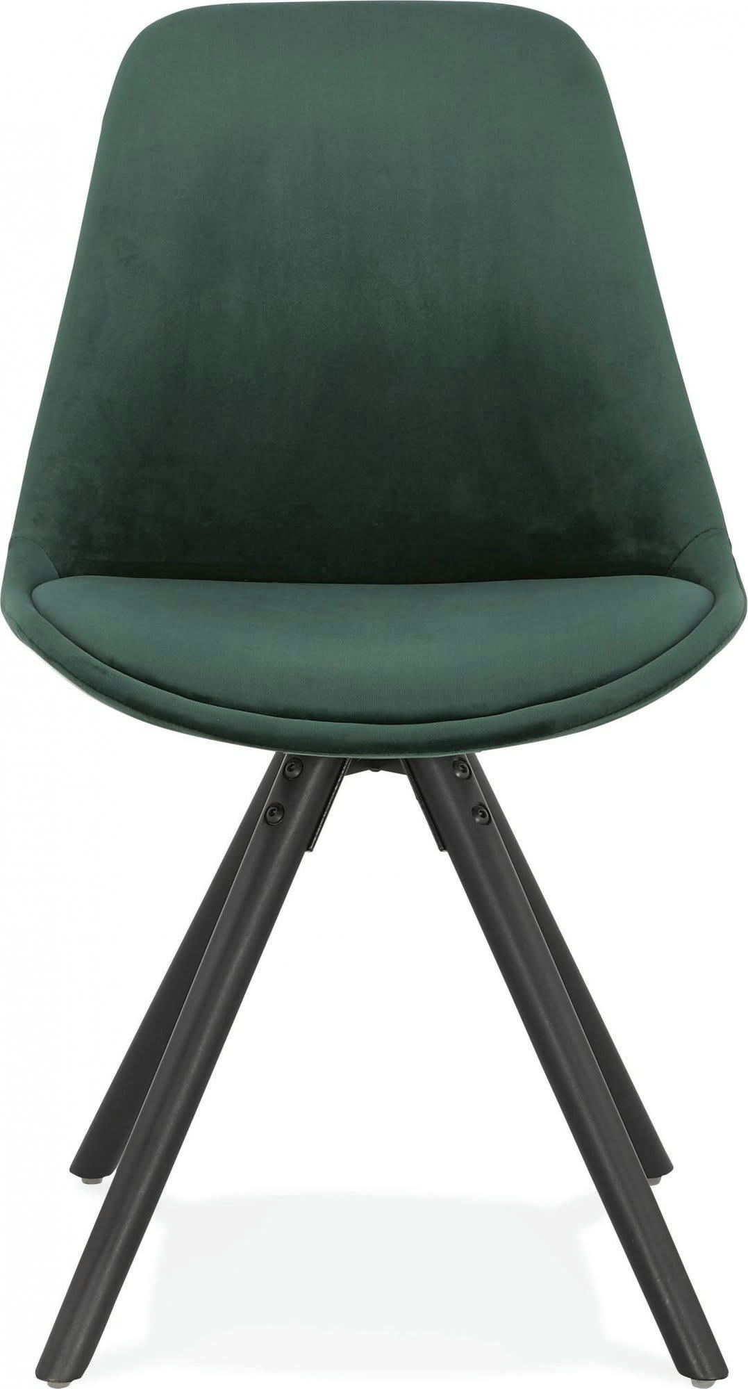 JONES - Chaise Tissu Vert H. assise 46 cm rembourré