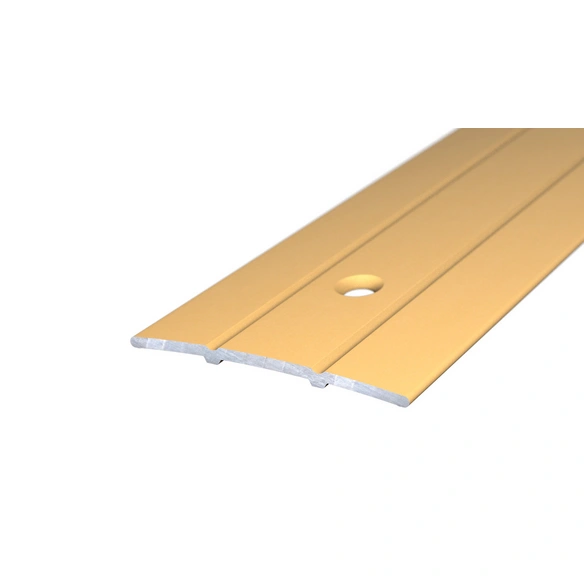 Übergangsprofil, BxH: 38 x 2.5 mm, mittig versenkt gelocht