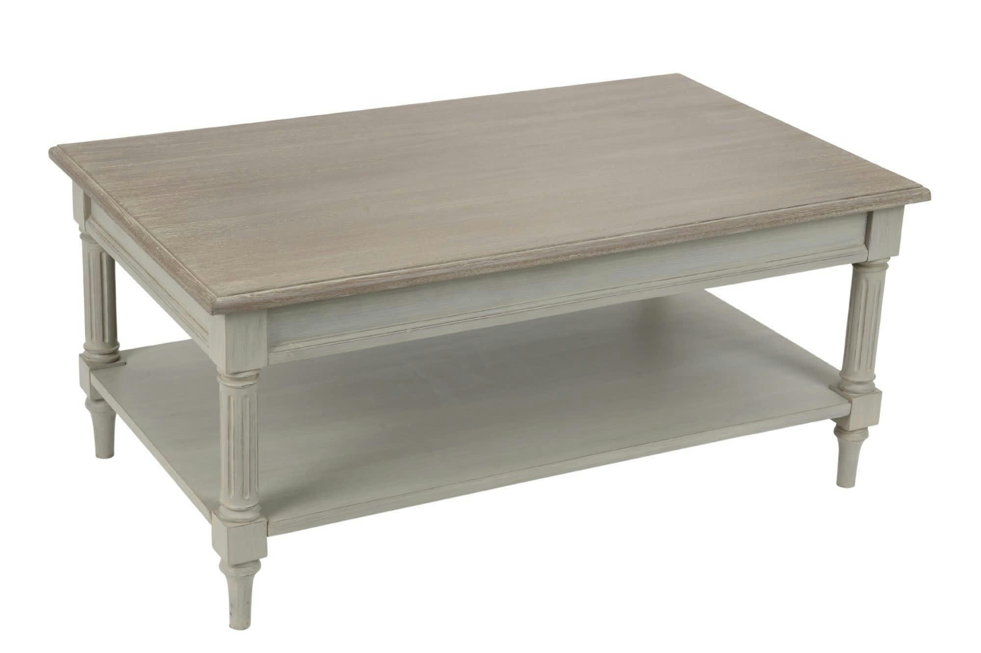 EDWARD - Table basse en bois 1 tablette L100