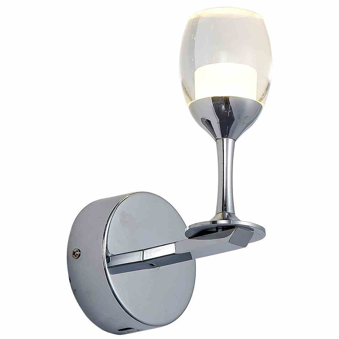 Kinkiet COPPAtransparentny LED 1x5W 350lm wym:21x10x14cm IP20 Milagro