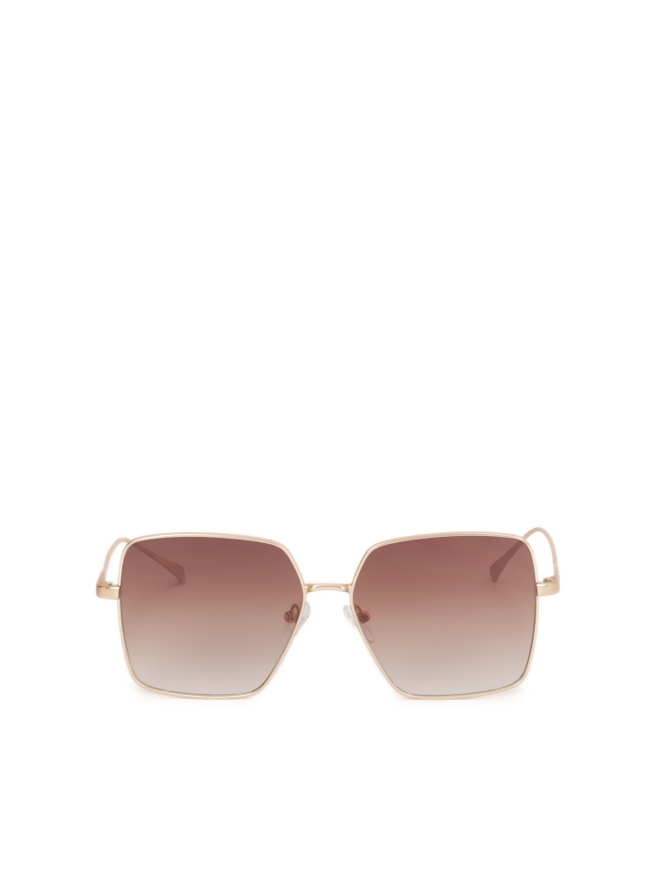 Elegant sunglasses with a golden frame
