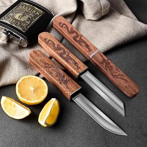 NNEOBA Dragon & Phoenix Double Knife &ndash; High-Hardness Tactical & Camping Knife Set