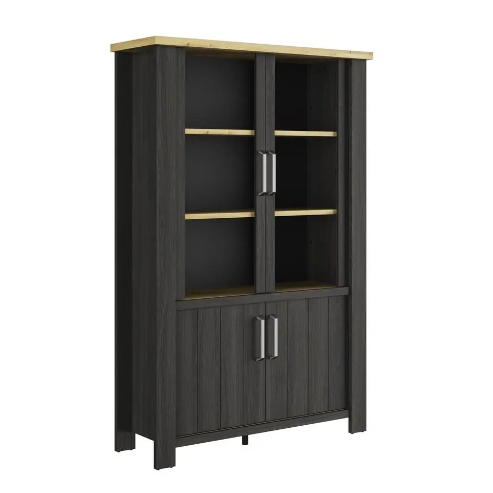 Vitrinekast Sequoia - 121 x 40 x 183 cm - Artisan Oak-design